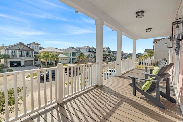 338 Harbour View Dr, Myrtle Beach, SC 29579 - wooden terrace featuring a residential view