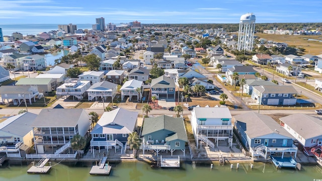 310 34th Ave N, North Myrtle Beach, SC 29582 - aerial view of residential area featuring a nearby body of water