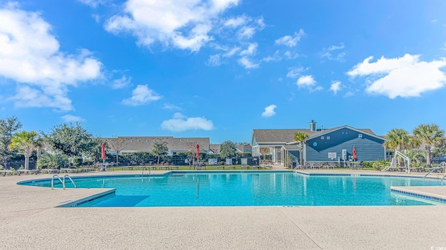 view of pool with a patio