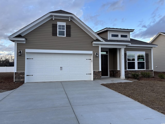 view of craftsman inspired home