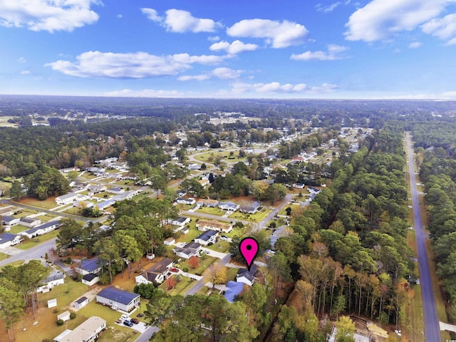 aerial view featuring a residential view