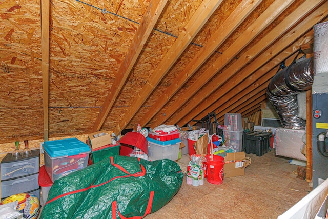 view of attic