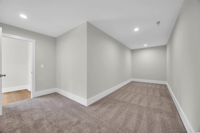604 Mccown Dr, Conway, SC 29526 - carpeted empty room featuring recessed lighting and baseboards