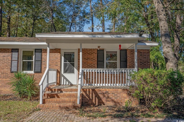 view of front facade with a porch