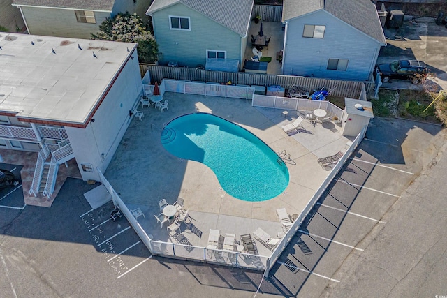 view of pool with a patio area