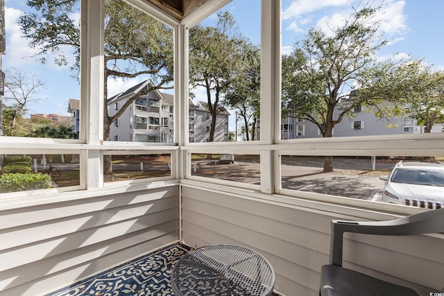 view of sunroom / solarium