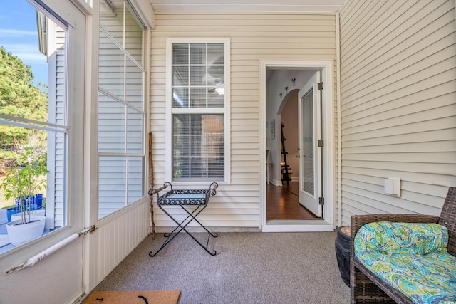 sunroom featuring plenty of natural light