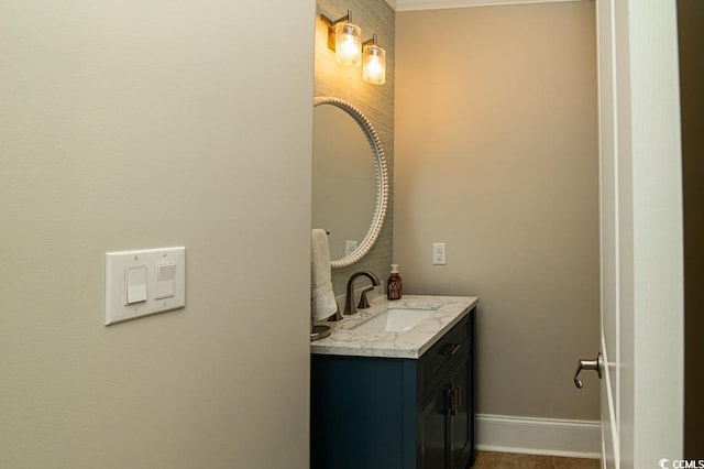 bathroom featuring vanity