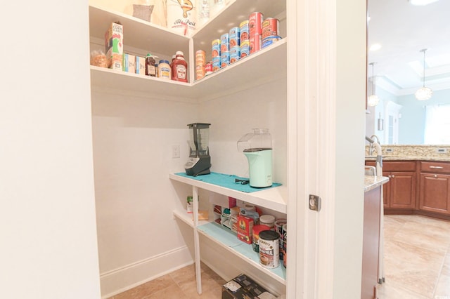 pantry with sink