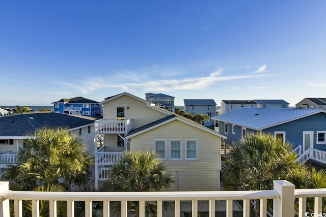 exterior space with a residential view