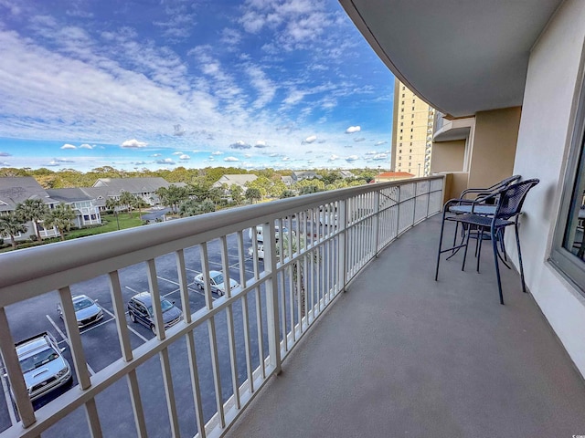 view of balcony