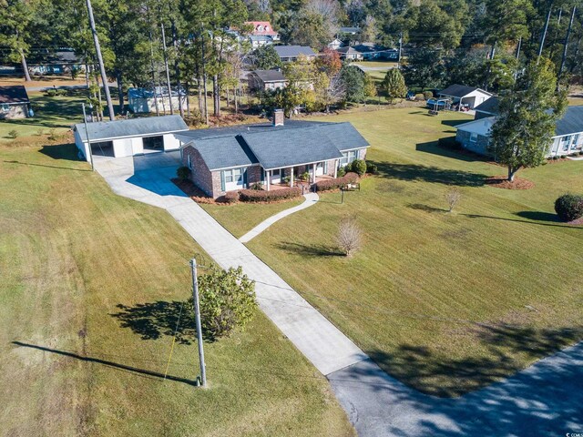 birds eye view of property