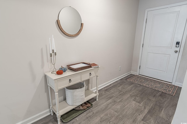 entrance foyer featuring hardwood / wood-style floors