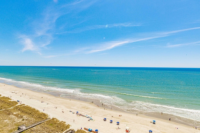 water view featuring a view of the beach