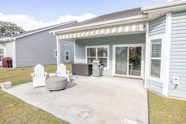 view of patio / terrace with grilling area