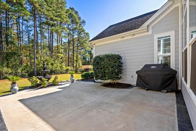 5012 Lindrick Ct, Myrtle Beach, SC 29579 - view of patio featuring fence and area for grilling
