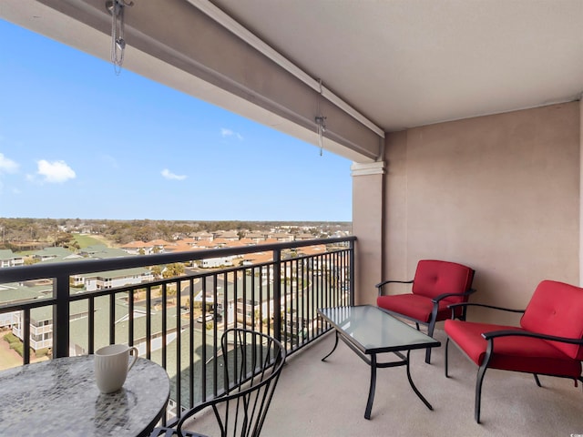 view of balcony