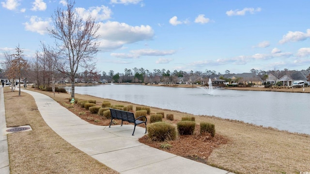 property view of water