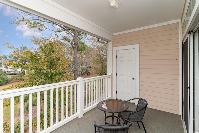 view of balcony