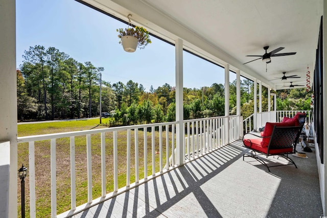 view of sunroom / solarium