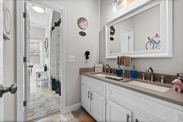 bathroom with vanity