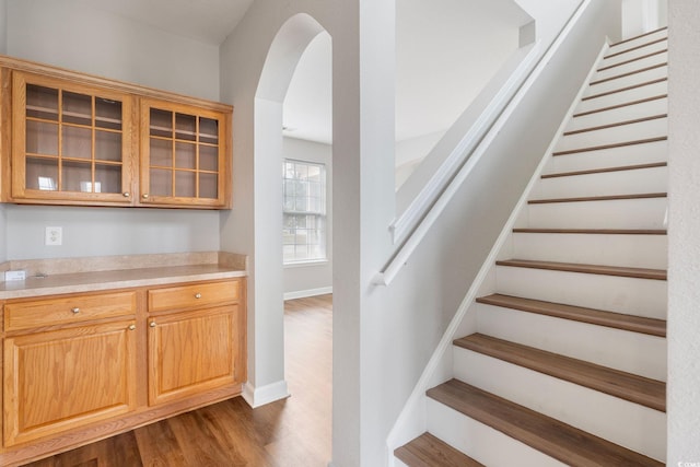 interior space featuring hardwood / wood-style flooring