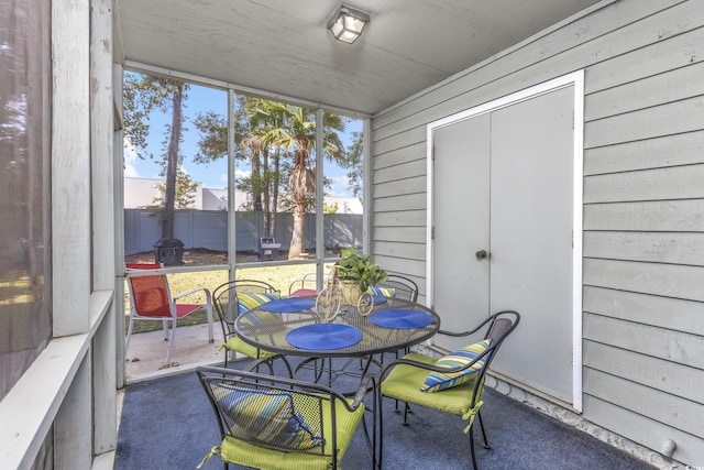 86 Shadow Moss Pl Unit 86, North Myrtle Beach, SC 29582 - sunroom with outdoor dining space