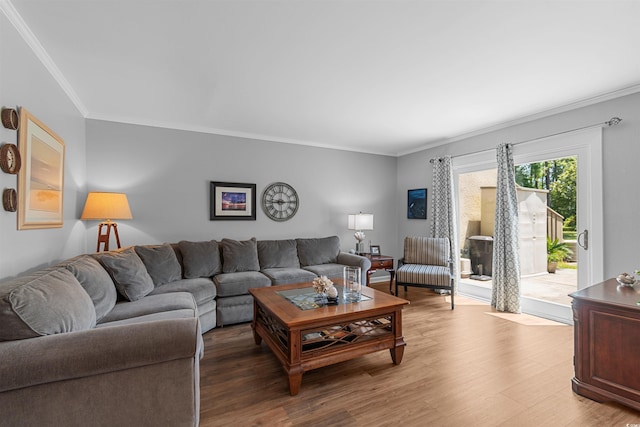 1100 Wedge Way Unit 67, Little River, SC 29566 - living area featuring crown molding and light wood-style flooring