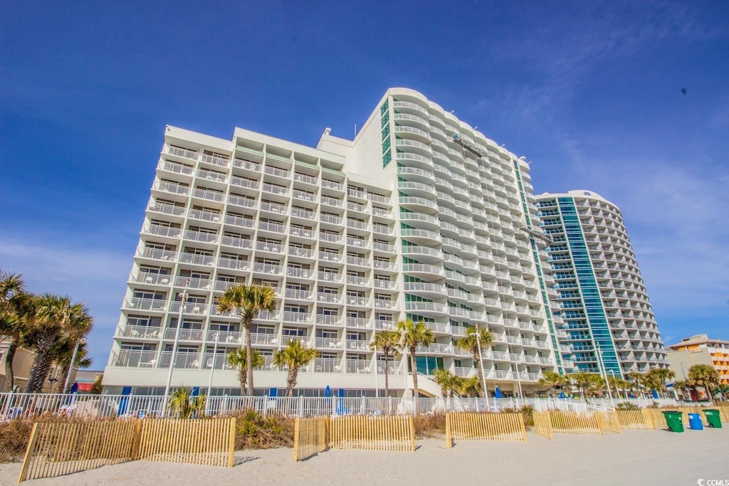 201 S Ocean Blvd Unit 1809, Myrtle Beach, SC 29577 - view of property with fence