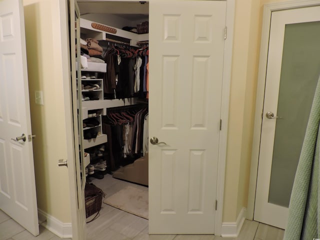 view of closet