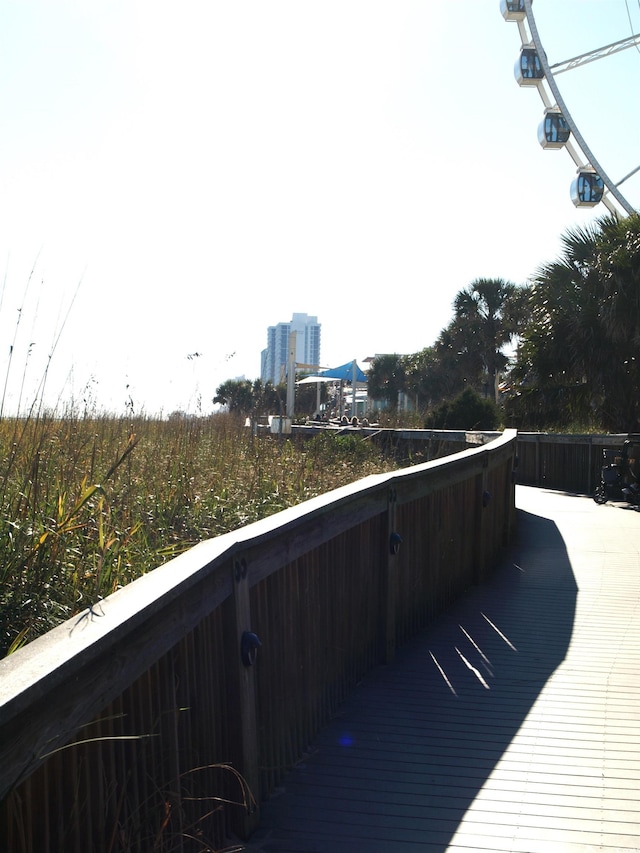 1200 N Ocean Blvd Unit 804, Myrtle Beach, SC 29577 - view of wooden terrace