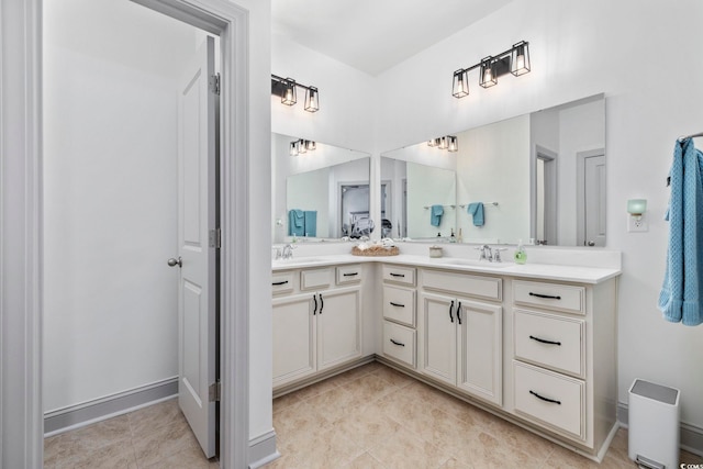 bathroom featuring vanity