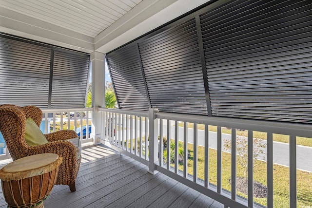 view of sunroom / solarium