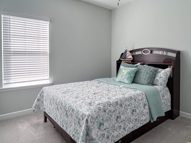 bedroom featuring carpet flooring