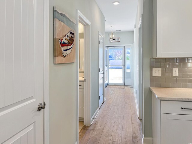 entryway featuring light hardwood / wood-style flooring and a healthy amount of sunlight