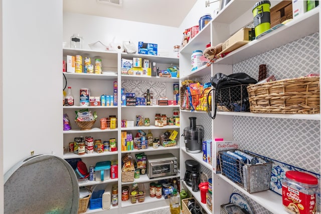 view of pantry