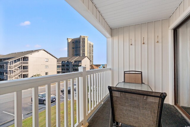 view of balcony