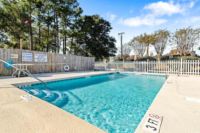 view of pool