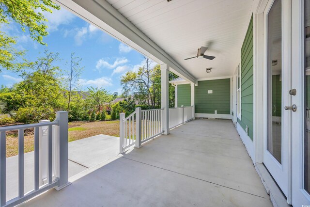 2515 Saint Andrews Dr, Little River, SC 29566 - porch with a ceiling fan
