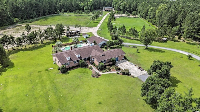 1692 S Morgan Ave, Andrews, SC 29510 - view from above of property with a heavily wooded area