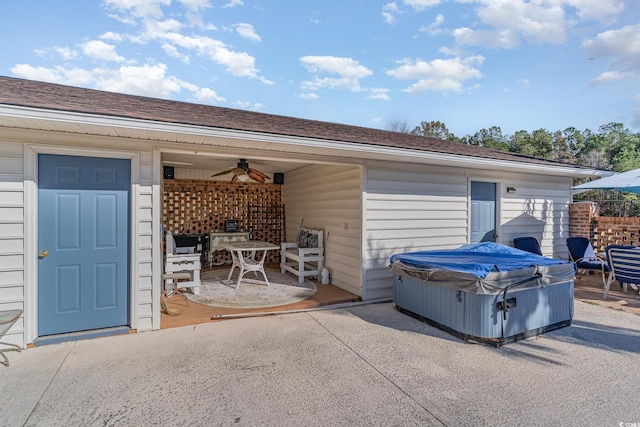 1692 S Morgan Ave, Andrews, SC 29510 - garage featuring a ceiling fan