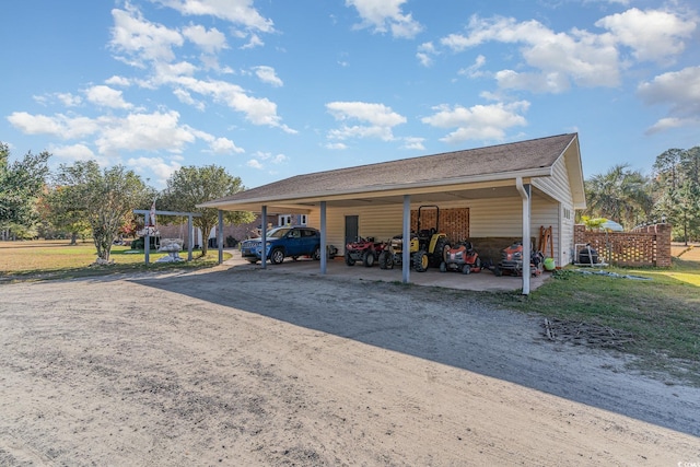 1692 S Morgan Ave, Andrews, SC 29510 - view of car parking with dirt driveway and a carport