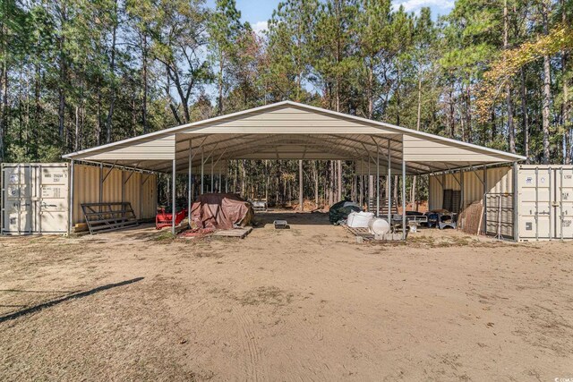 1692 S Morgan Ave, Andrews, SC 29510 - view of parking featuring a carport