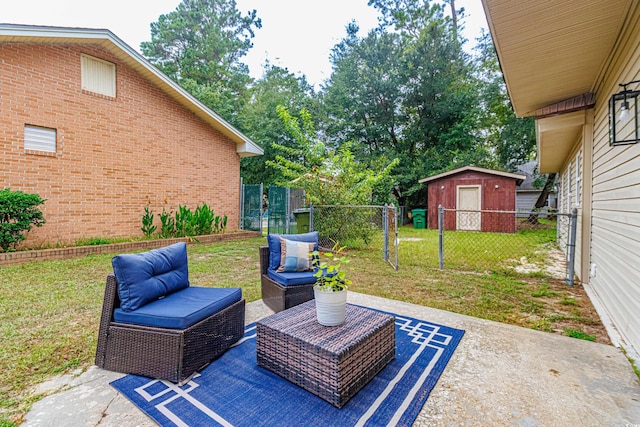 view of patio with a trampoline