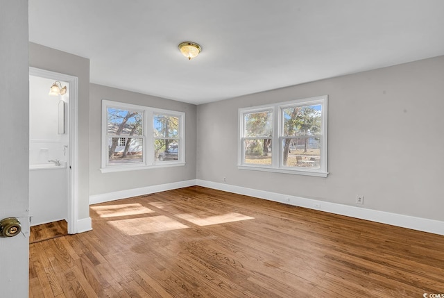 interior space with a healthy amount of sunlight and wood-type flooring