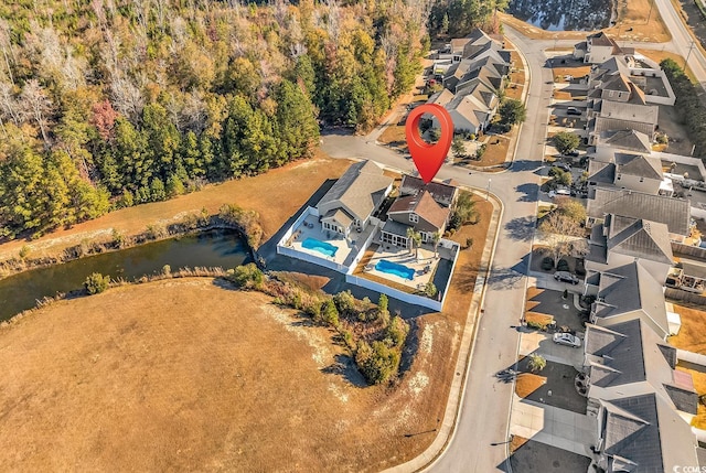 birds eye view of property