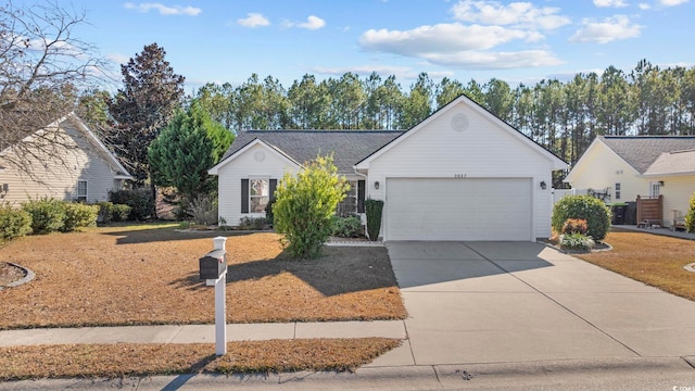 ranch-style house with a garage