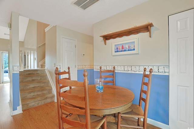 dining room featuring light hardwood / wood-style floors