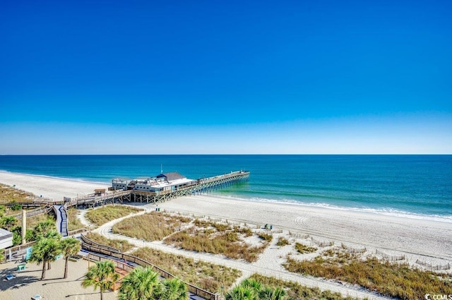 water view with a beach view