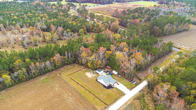 drone / aerial view featuring a rural view